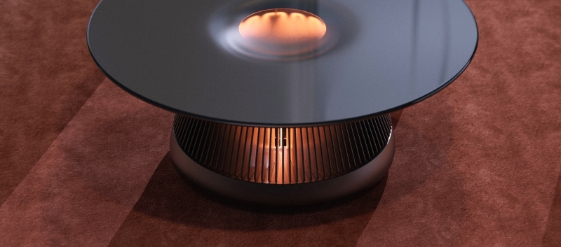 Industrial Craft’s The Hearth is a Electric Fireplace Disguised as Coffee Table