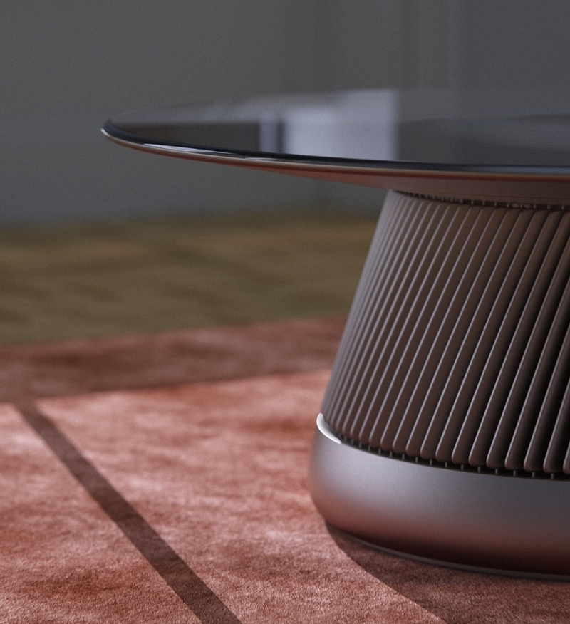 Industrial Craft’s The Hearth is a Electric Fireplace Disguised as Coffee Table