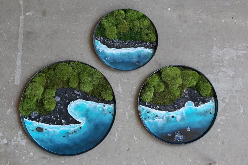 Moss Wall Art by Anna Paschenko are Perfect for Nature Lovers