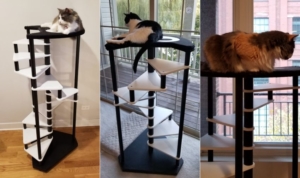 This Stepped Cat Tower Will Help You Encourage Your Feline for Exercise