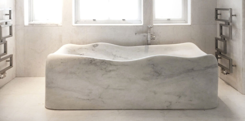 Dedalo Stone Offers Customized Luxurious Marble Bathtubs