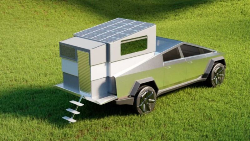 Stream It’s CyberLandr Transforms Tesla’s Cybertruck Into Tiny House