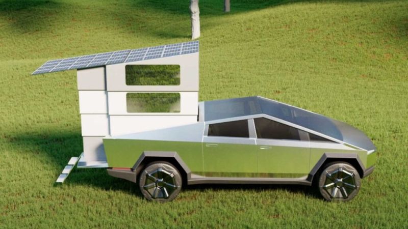 Stream It’s CyberLandr Transforms Tesla’s Cybertruck Into Tiny House