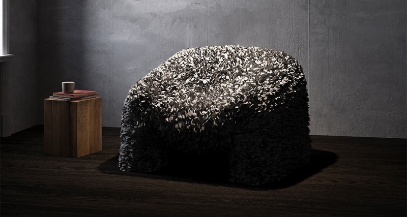 Moooi's Hortensia Armchair Feels and Looks Like Natural Blossoming Hortensia