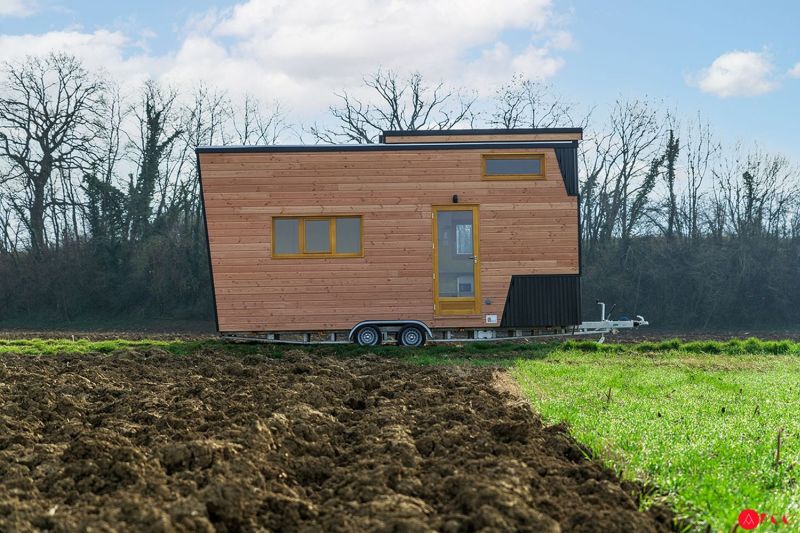 Optinid Builds Tiny house with Sliding Roof as Tourist Accommodation