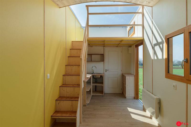 Optinid Builds Tiny house with Sliding Roof as Tourist Accommodation