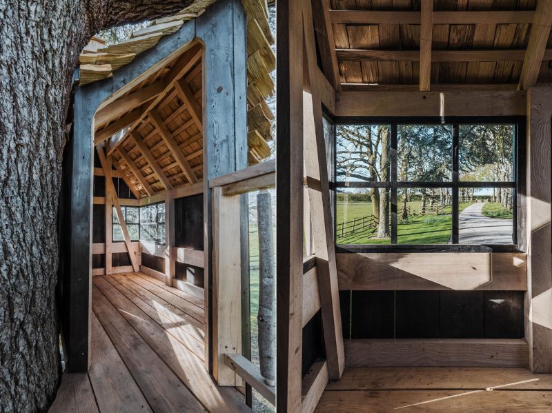 Sebastian Cox Builds one-of-a-kind Children’s Play Treehouse