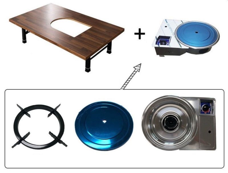 This Creative Table has Onboard Grill to Enjoy BBQ Indoors 