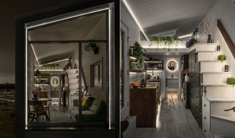 This Custom Tiny House Features a Floor-To-Ceiling Glass Wall