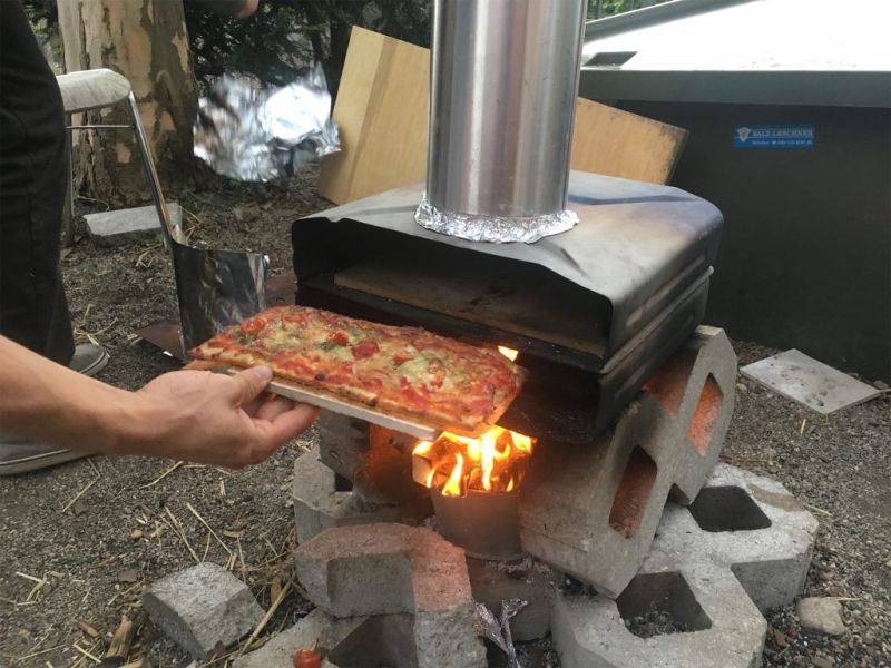 This DIY Wood-Fired Pizza Oven is made from Petrol Can