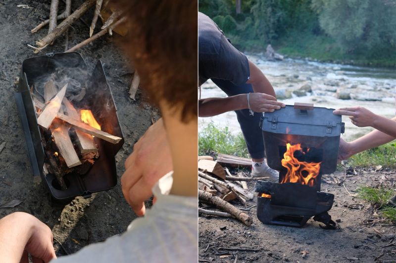 This DIY Wood-Fired Pizza Oven is made from Petrol Can