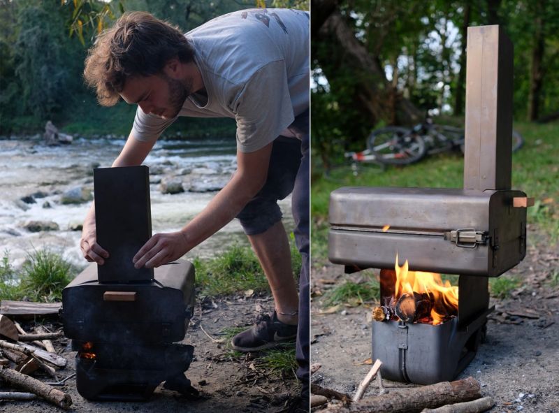 This DIY Wood-Fired Pizza Oven is made from Petrol Can