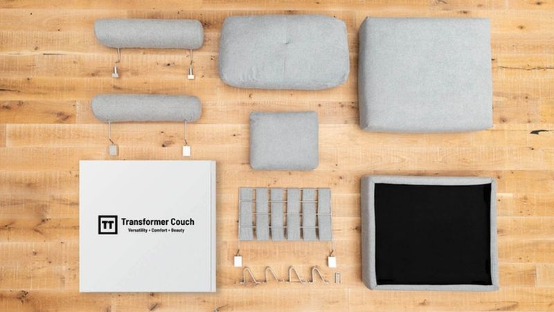 Transformer Couch can be Configured in Different Ways Depending on Needs 