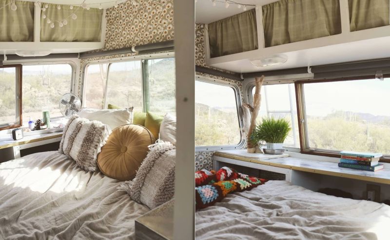 Woman Revamps 70s Motorhome While Keeping its Vintage Vibe