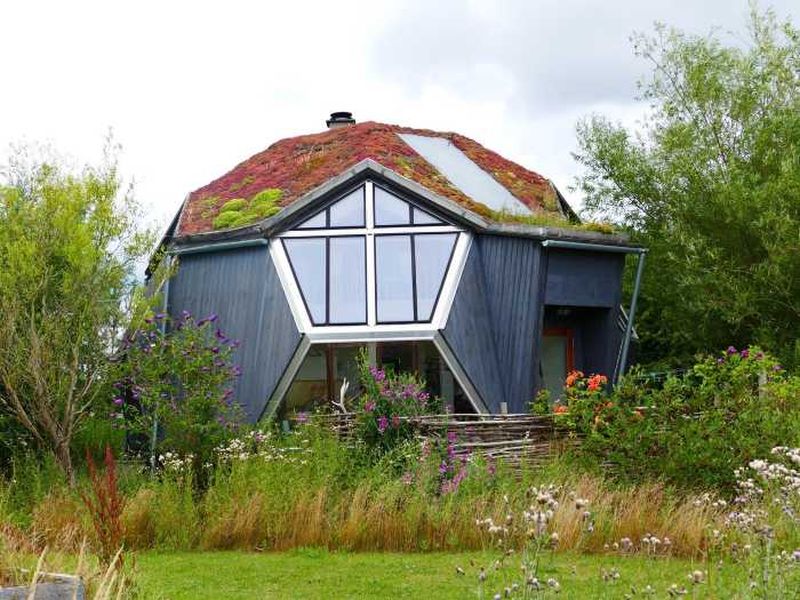 Prefab Dome Home in Kvivik, Denmark Looks Like a Hobbit Cottage