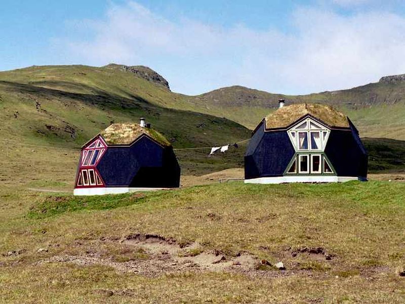 Prefab Dome Home in Kvivik, Denmark Looks Like a Hobbit Cottage