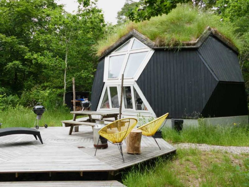 Prefab Dome Home in Kvivik, Denmark Looks Like a Hobbit Cottage