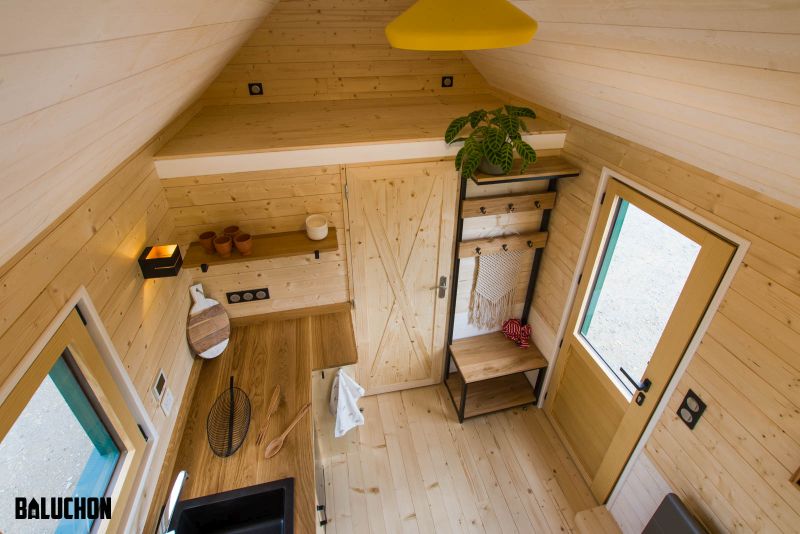 Baluchon Builds Tiny House Salamander for Natural Park of Combe Rossignol