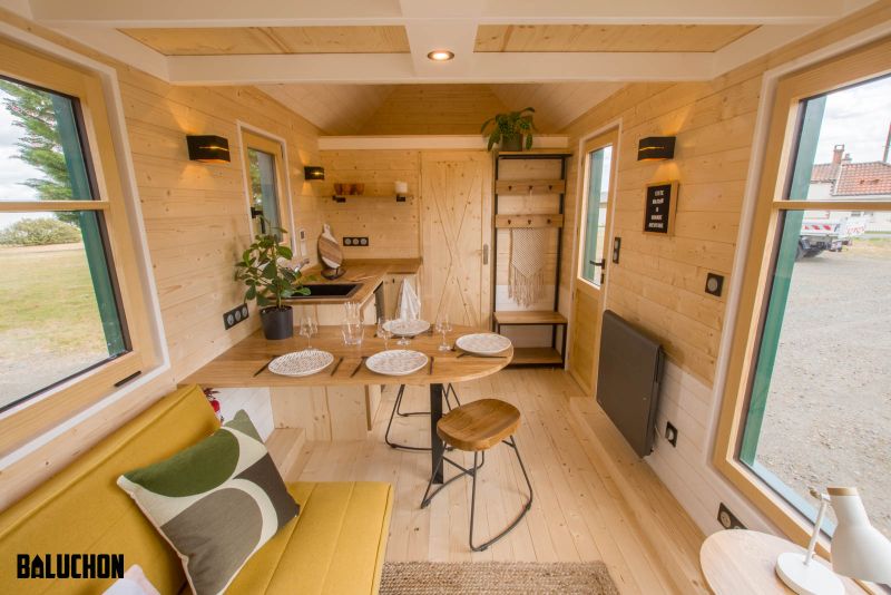 Baluchon Builds Tiny House Salamander for Natural Park of Combe Rossignol