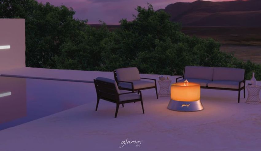 GlammFire Launches Alba Quartz Glass Fire Pit Collection