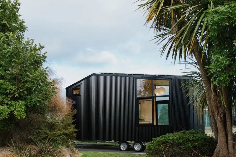 Ohariu is a Minimalist, Net-Zero Tiny House on Wheels