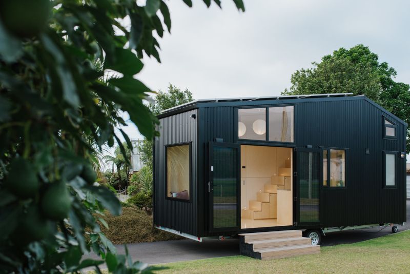 Ohariu is a Minimalist, Net-Zero Tiny House on Wheels