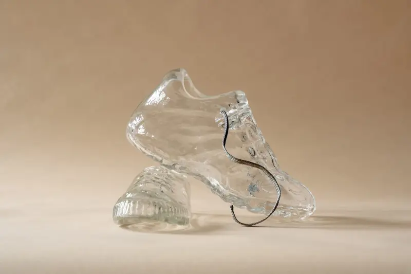 Deborah Czeresko Creates Unique, Sneaker-Shaped Glass Vases