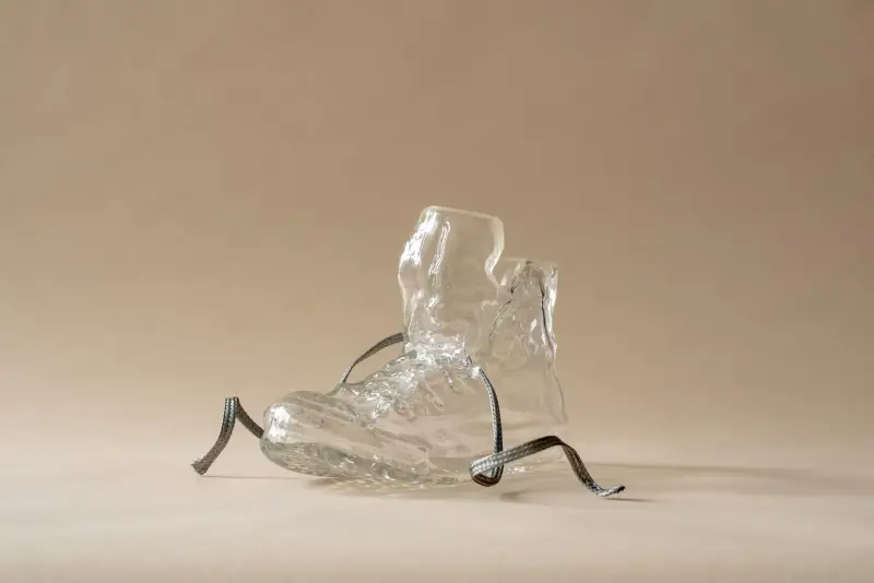 Deborah Czeresko Creates Unique, Sneaker-Shaped Glass Vases