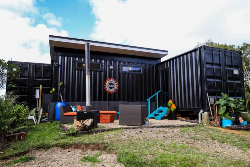 Kiwi Woman Builds Off-Grid Shipping Container Home