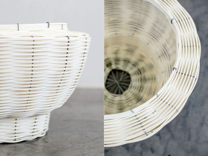 Mo’s Crib Makes Unique Woven Baskets from Recycled PVC