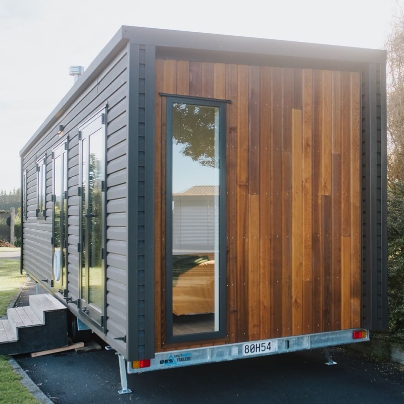 Piwakawaka Tiny house is Based on Double-Axle Trailer