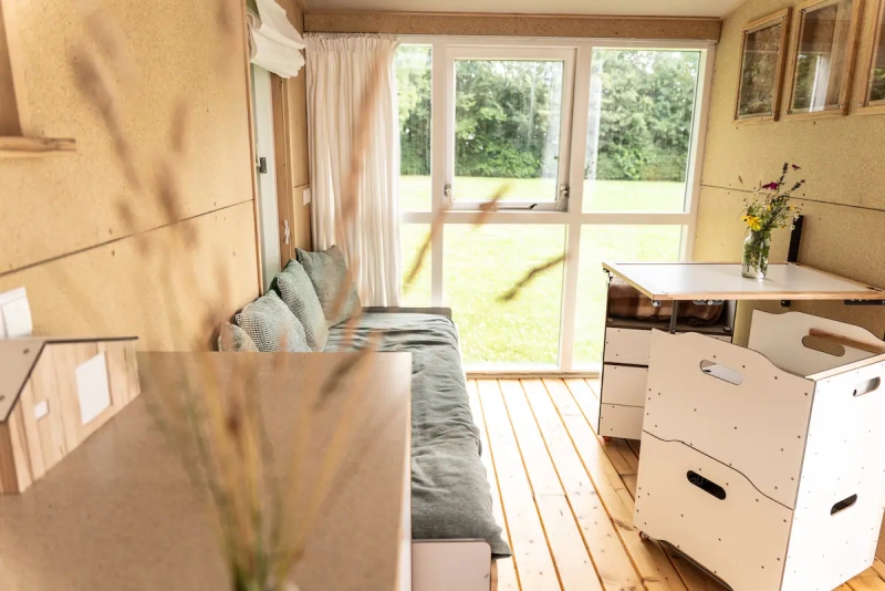 This Tiny House Rental Made From Flax and Straw is Available on AirbnB