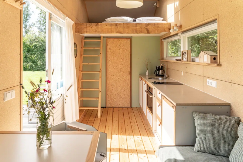 This Tiny House Rental Made From Flax and Straw is Available on AirbnB