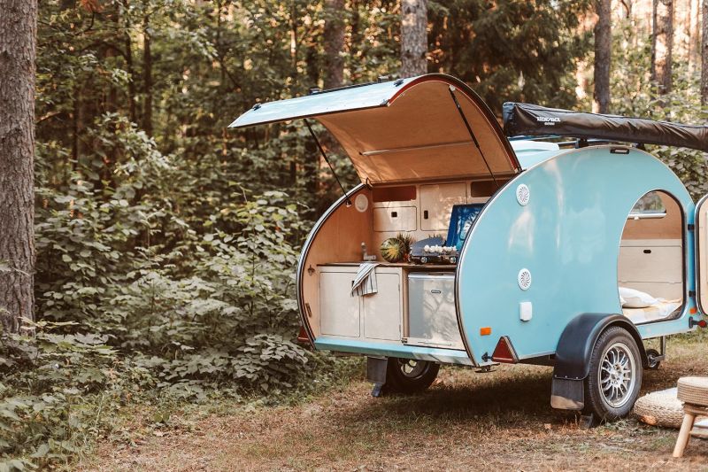 TinyCamper’s MINI is a Compact Teardrop Trailer with Modern Features