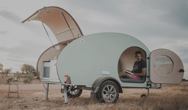 TinyCamper’s MINI is a Compact Teardrop Trailer with Modern Features