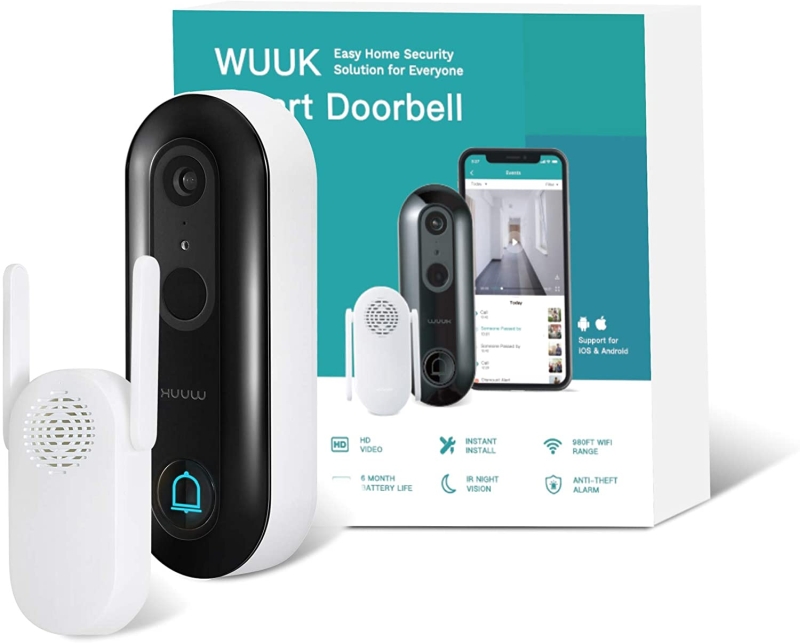 WUUK Smart Antitheft Doorbell with AI Facial Recognition and a Voice Gender Modifier to Beef up your Home Security