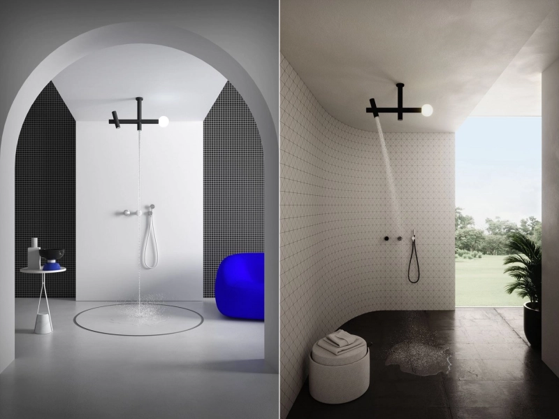 Antonio Lupi’s New Apollo Showers Combine Water and Light