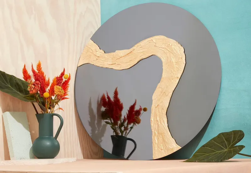 Candice Luter Bags the Grand Prize for her Modern Gilded Glissando Mirror in the Etsy Design Awards-2021