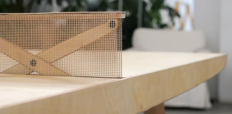  OnPlayOff Wooden Desk Mutates Into a Table Tennis Table 