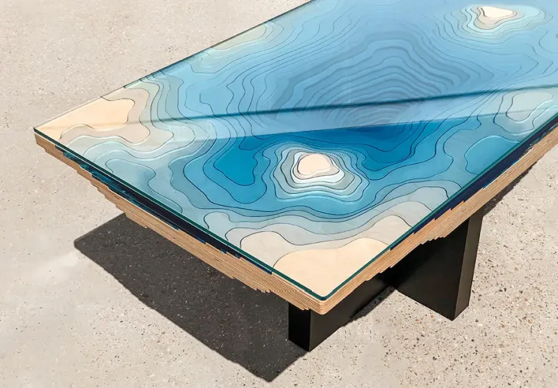 Duffy London releases the Abyss Dining Table that Mimics Earth Ocean Bottom