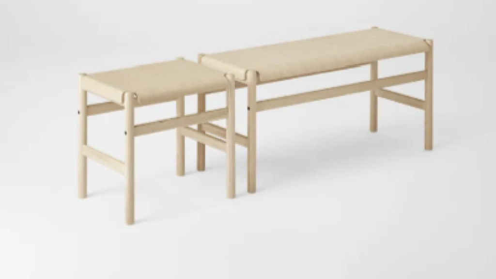 TAKT Launches Flat Pack Bench and Stool made of Solid Wood