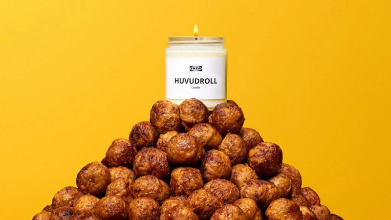 IKEA USA Launches HUVUDROLL Meatball Scented Candle