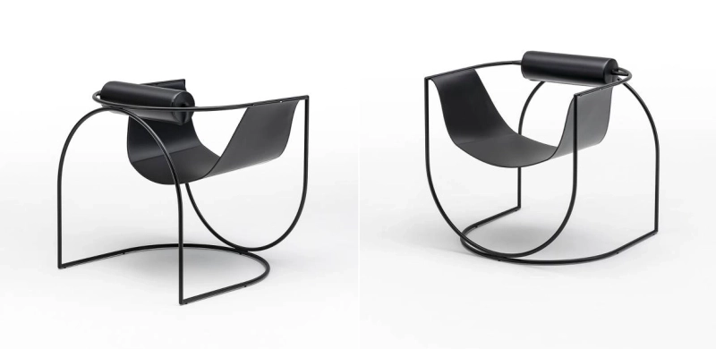 Lemni Armchair by Living Divani Curvy Elegant Shape