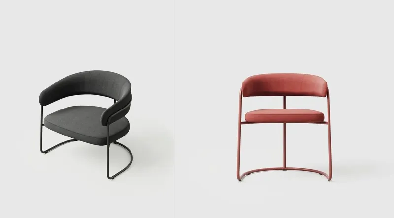 Opus Club Chair Collection is Designed by Form Us For +Halle