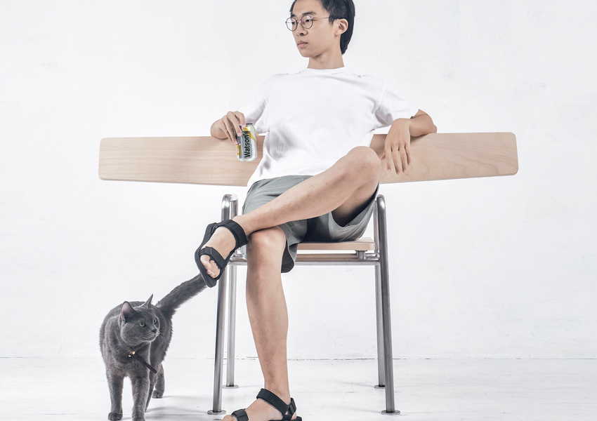 Park Bench-Inspired Chair by Ng Hoi