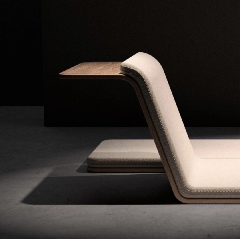 Pedro Villar Designs Cachoeira Chair Without Legs