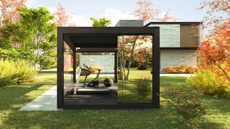 Pratic Launches Connect Bioclimatic Pergola with Mirrored Walls