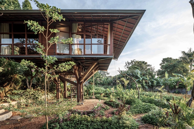 Stilt Studios Launches Wooden Treehouse C in Ubud, Bali