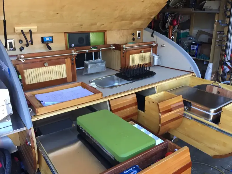 This Innovative Teardrop Trailer has Slide-Out Bunk Bed