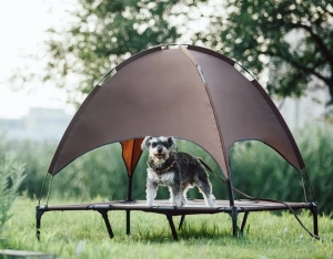 This Pet Bed comes with a Canopy for Sun Protection